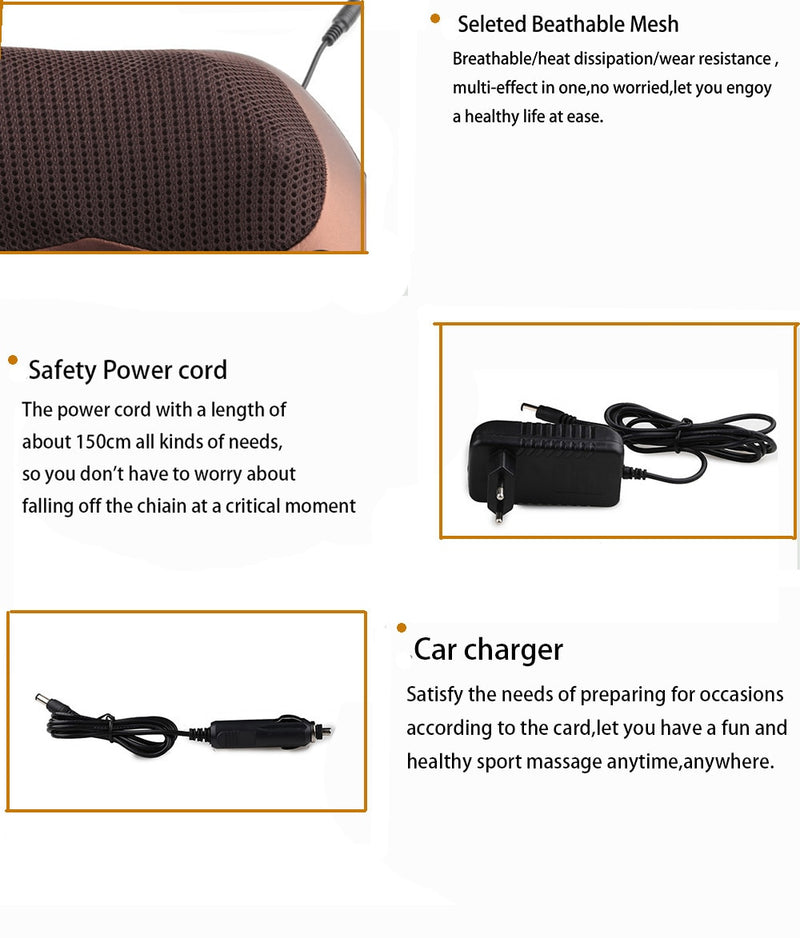 Electric Head /Neck Massager for Car & Home Cervical