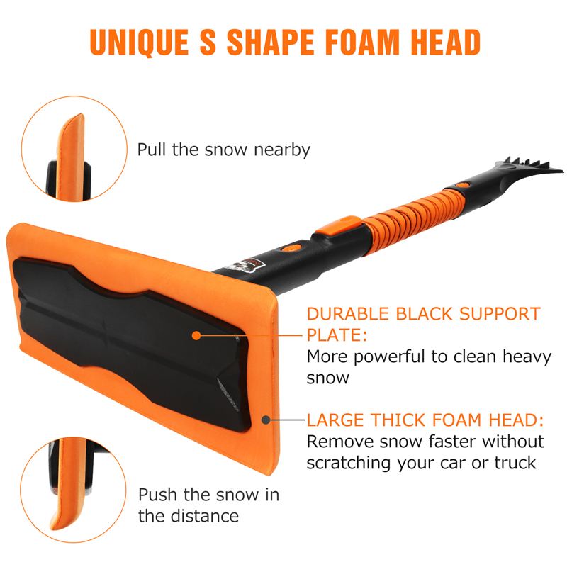 3 In 1 Snow Broom Ice Scraper